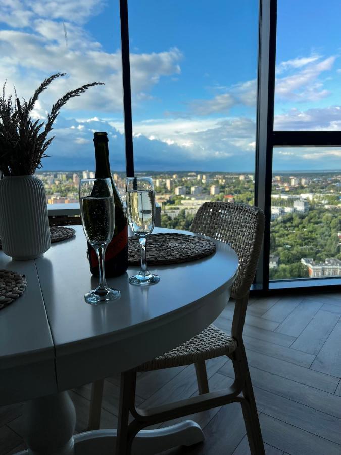 Hanza Tower Szczecin, Floor 21, City - River View 외부 사진