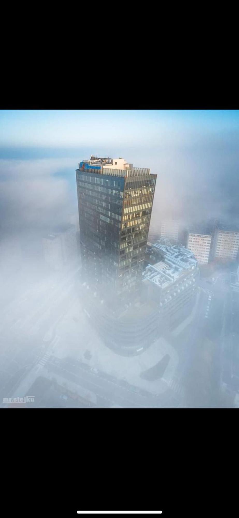 Hanza Tower Szczecin, Floor 21, City - River View 외부 사진