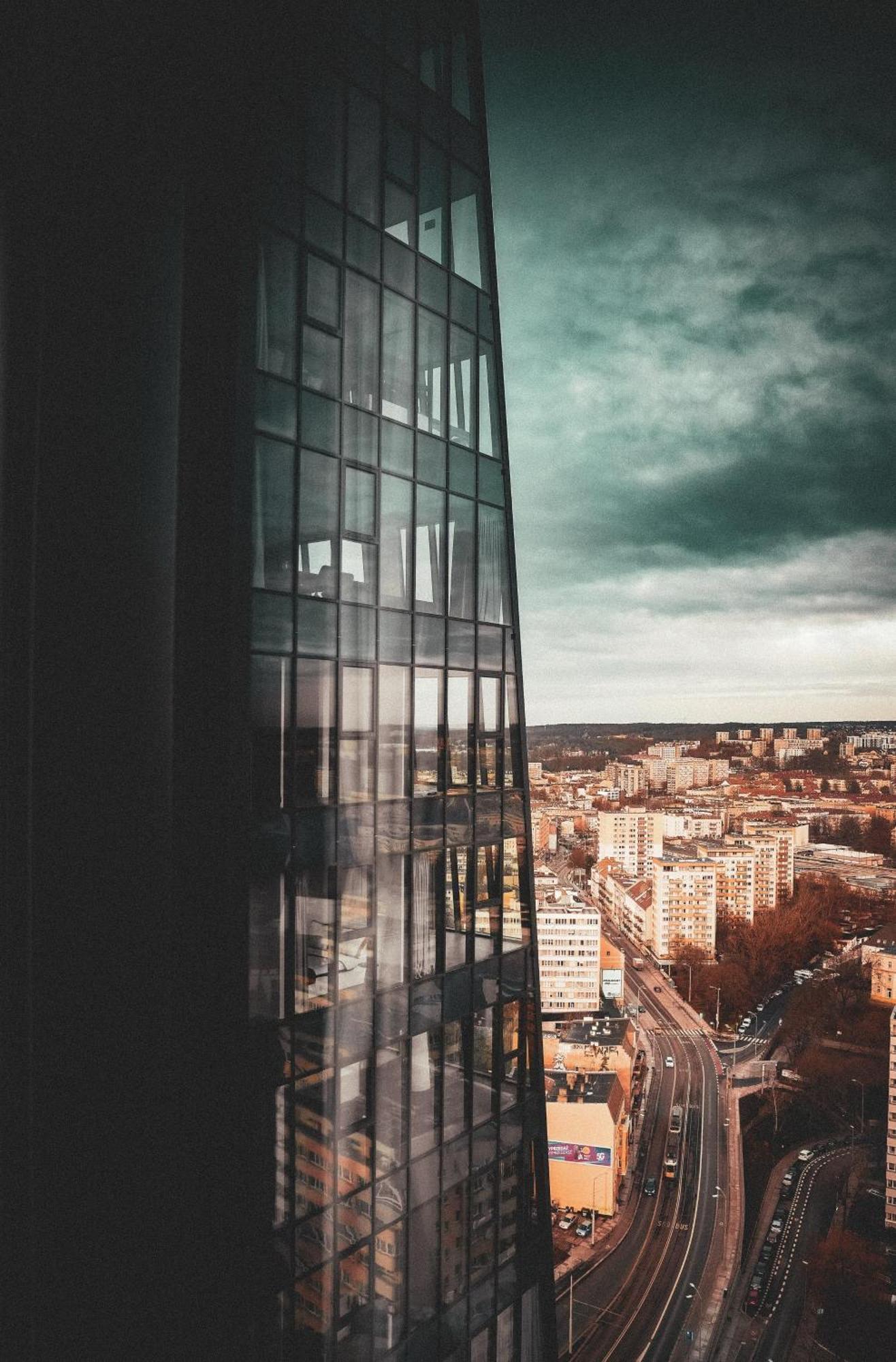 Hanza Tower Szczecin, Floor 21, City - River View 외부 사진
