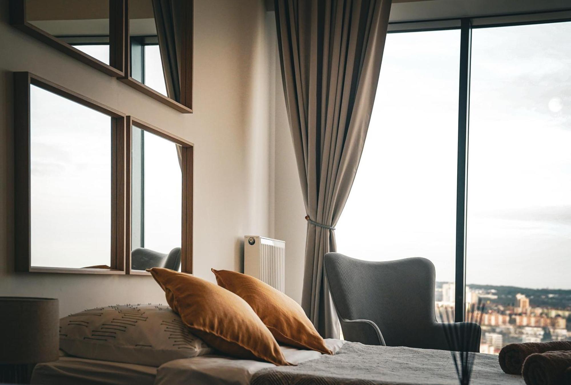 Hanza Tower Szczecin, Floor 21, City - River View 외부 사진